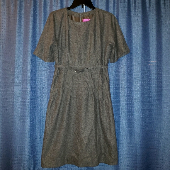 Christiane Celle Calypso Dress Size 10 Gray Wool - Picture 1 of 9